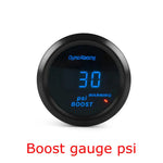 Dynoracing 52mm Digital Car Gauge Set | Turbo Boost Oil Temp Voltmeter Tachometer additional angle