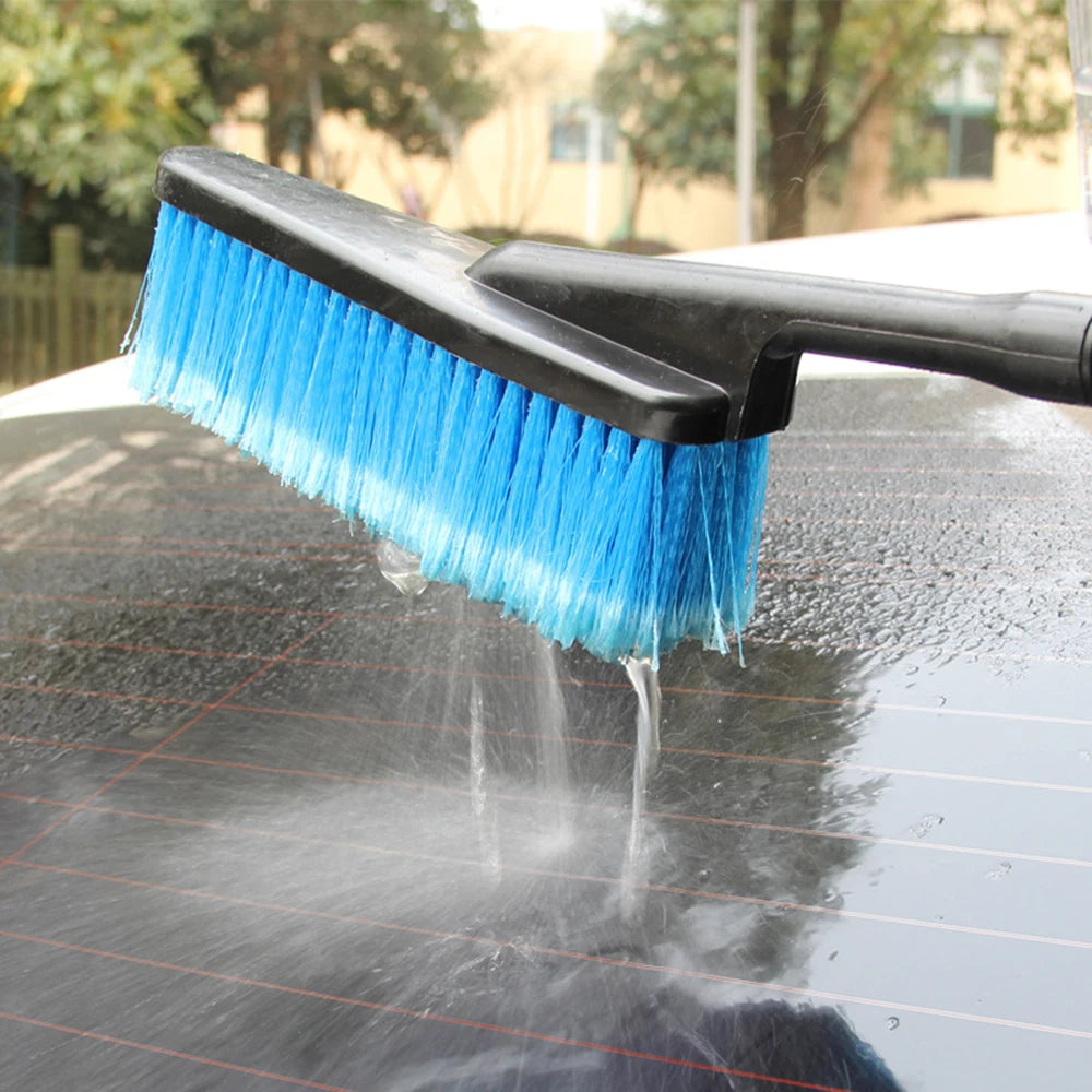 LEEPEE Long Handle Car Wash Cleaning Brush Retractable Water Flow Switch Foam Bottle Car Cleaning De