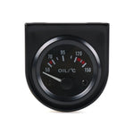52mm Black Car Gauge Set | Volt Meter Water Temp Oil Pressure Fuel Level AMP Gauge additional angle