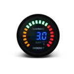 Dynoracing 52mm 20 LED Digital Car Gauge | Multipurpose 12V Auto Meter close-up view