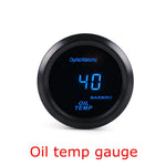 Dynoracing 52mm Digital Car Gauge Set | Turbo Boost Oil Temp Voltmeter Tachometer lifestyle view
