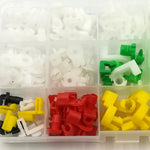 KE LI MI 160 Pieces Auto Universal Plastic Left Right Door Lock Rod Clip Side Fastener close-up view