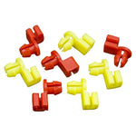 KE LI MI 60pcs(30pairs) Car Left Right Door Side Lock Latch Rod 4mm Size Clip Plast additional angle