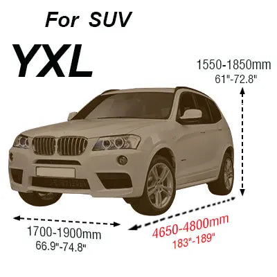 Full Car Cover for Sedan Hatchback SUV | All-Weather UV Sun Rain Snow Ice Protection alternate view