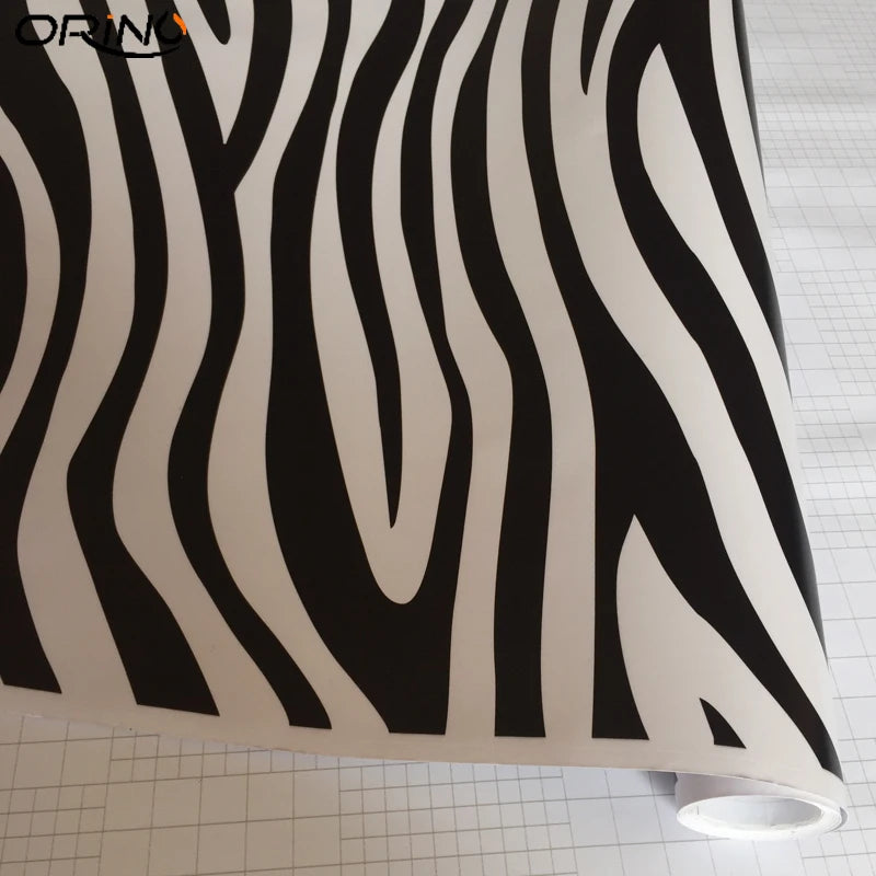 Camouflage Black White Zebra Vinyl Wrap Film Self Adhesive Decal Sticker Car Motorcycle Scooter Wrap