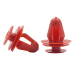 KE LI MI 100Pcs Car Interior Trim Door Panel Snap Fastener Clips Red Universal additional angle
