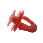 KE LI MI 100Pcs Car Interior Trim Door Panel Snap Fastener Clips Red Universal close-up view