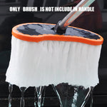 Cleaning Car Wash Brush Soft the head of Wiping Mop Replace Vehicle Telescoping Handle Cleaning Tool
