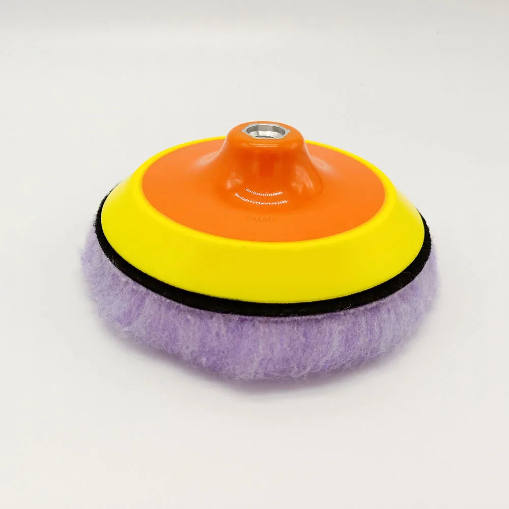 3/4/5/6/7 Inch Purple Wool Polishing Pad for Car Polisher | High Density Lambswool Bu lifestyle view