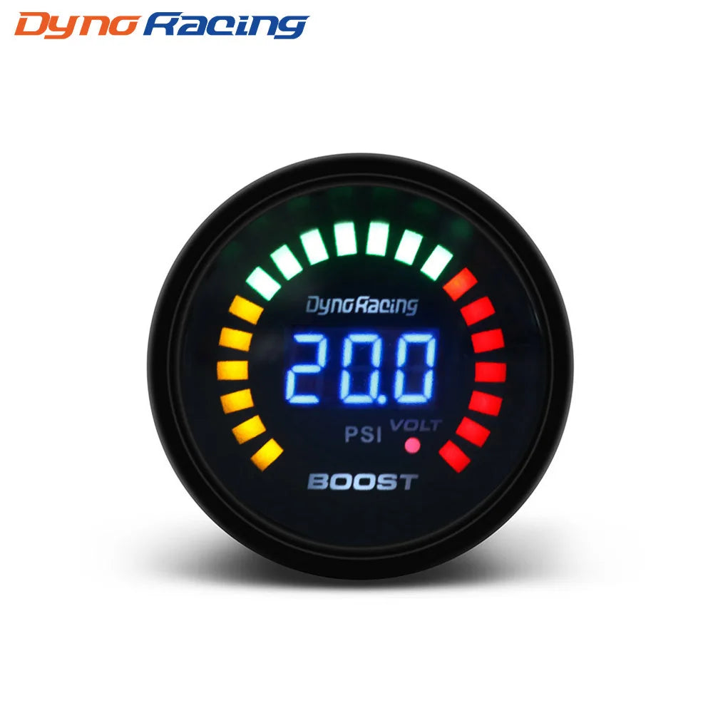 Dynoracing 2" 52MM Digital 20 LED Car Gauge | Multi-Function Gauge Set for 12V Vehicl lifestyle view