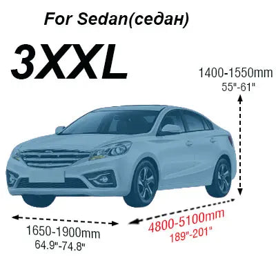 Full Car Cover for Sedan Hatchback SUV | All-Weather UV Sun Rain Snow Ice Protection close-up view
