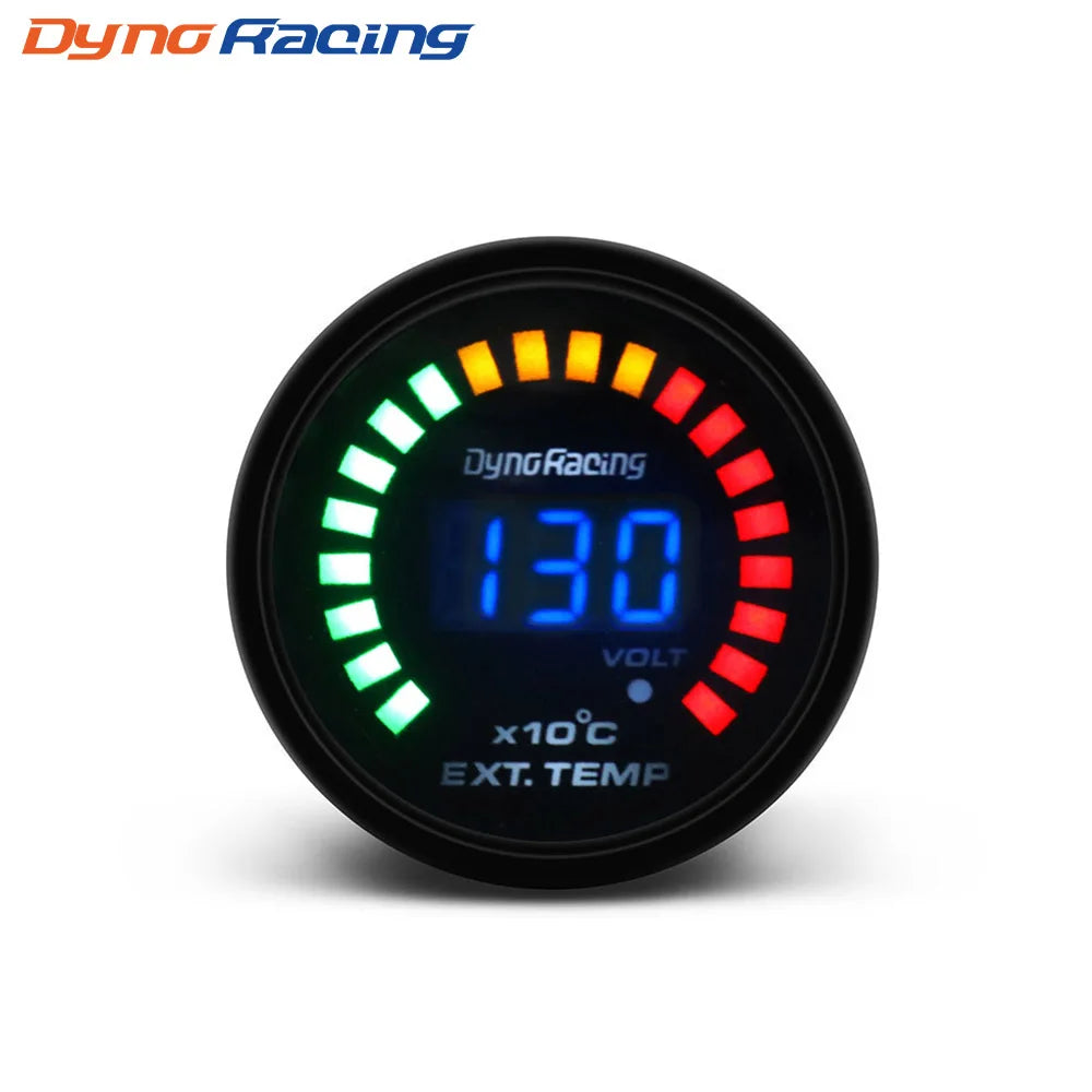 Dynoracing 2" 52MM Digital 20 LED Car Gauge | Multi-Function Gauge Set for 12V Vehicl lifestyle view
