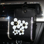 Crystal Leather Car Air Outlet Storage Bag additional angle