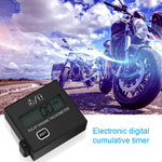 Digital Tach Hour Meter | Inductive Clip Style Waterproof Tachometer for Motorcycle Chai detail view