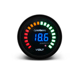Dynoracing 52mm 20 LED Digital Car Gauge | Multipurpose 12V Auto Meter additional angle