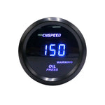 CNSPEED 52mm 6-in-1 Car Gauge Set | Digital Turbo Boost Oil Pressure Water Temp Voltme close-up view
