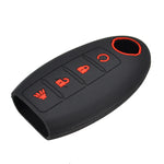 Silicone Car Key Case For Nissan Altima Maxima Murano Rogue Sentra Versa Titan Cover Key detail view