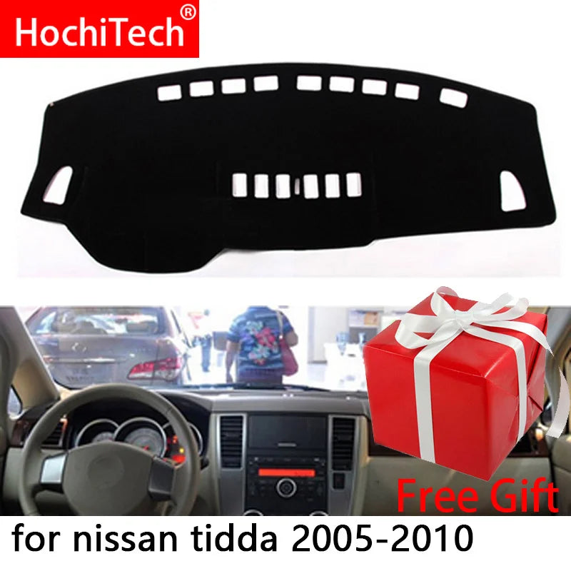 Car Dashboard Covers Mat Shade Cushion Pad Carpets Accessories For Nissan Tiida C11 2007- 2011 Right and Left Hand Drive