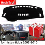 Car Dashboard Covers Mat Shade Cushion Pad Carpets Accessories For Nissan Tiida C11 2007- 2011 Right and Left Hand Drive