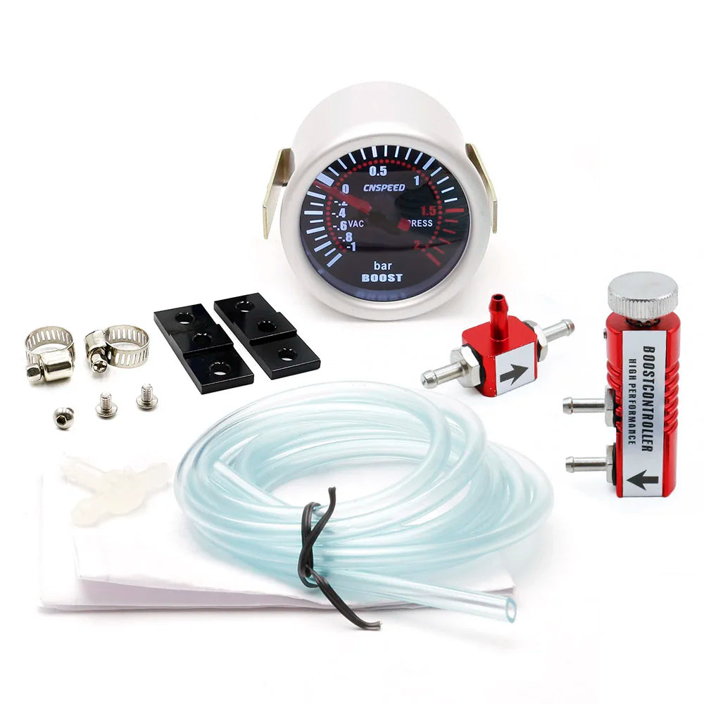 52mm Turbo Boost Gauge Kit with Adjustable Controller | Universal 2" Car Gauge detail view