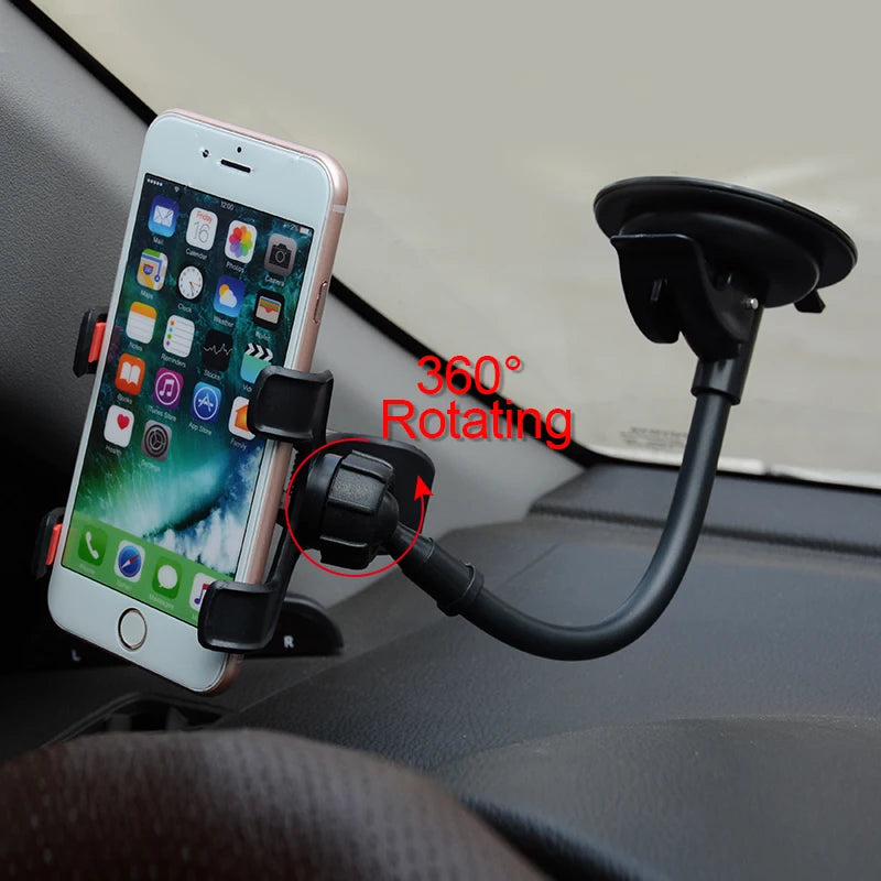 Car Phone Holder Universal 360 Degree Flexible Dashboard Windshield Mount additional angle