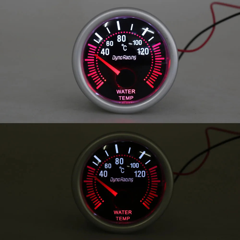 Dynoracing 2 Inch 52mm Universal Smoke Lens Digital Water Temp Temperature Gauge 40 additional angle