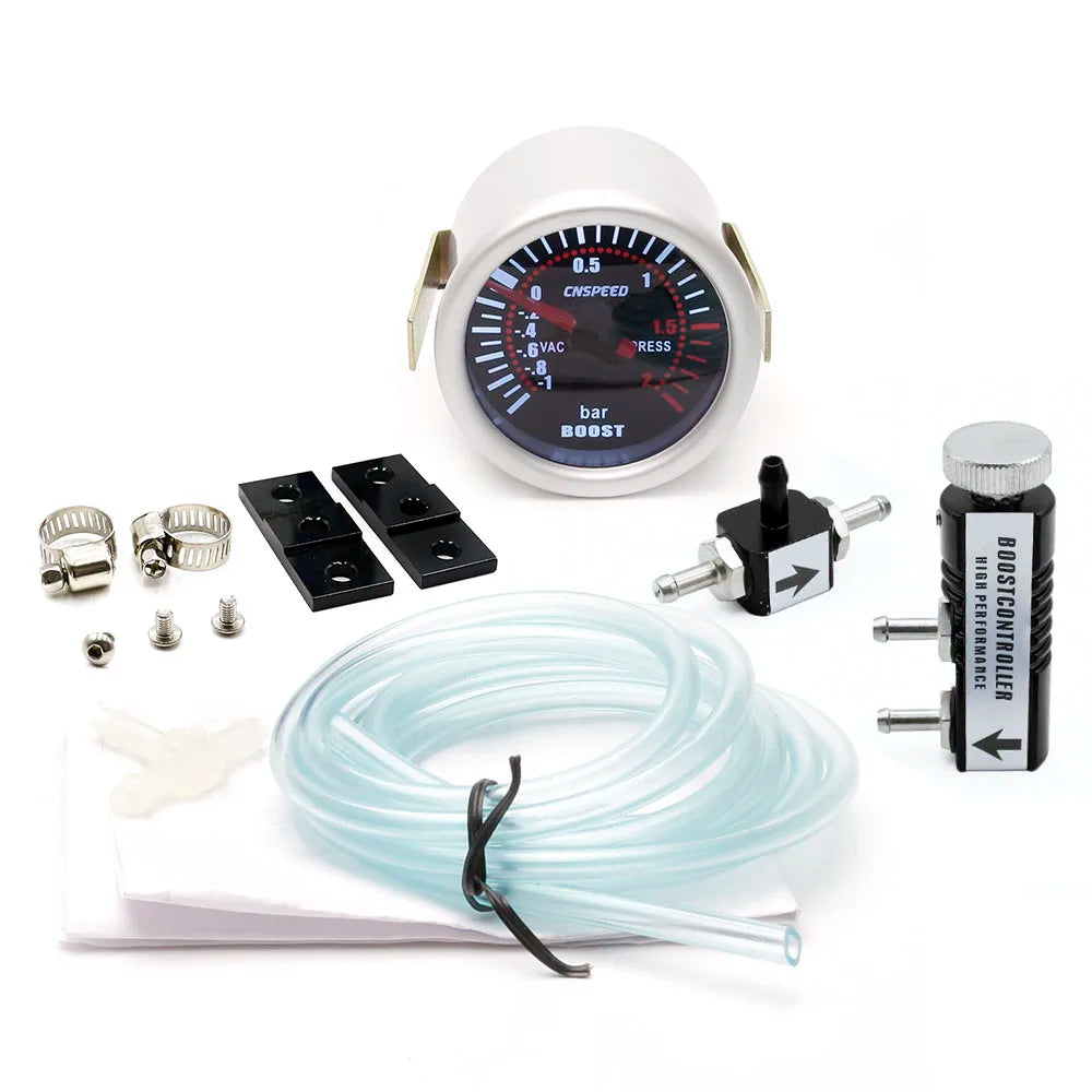 52mm Turbo Boost Gauge Kit with Adjustable Controller | Universal 2" Car Gauge alternate view