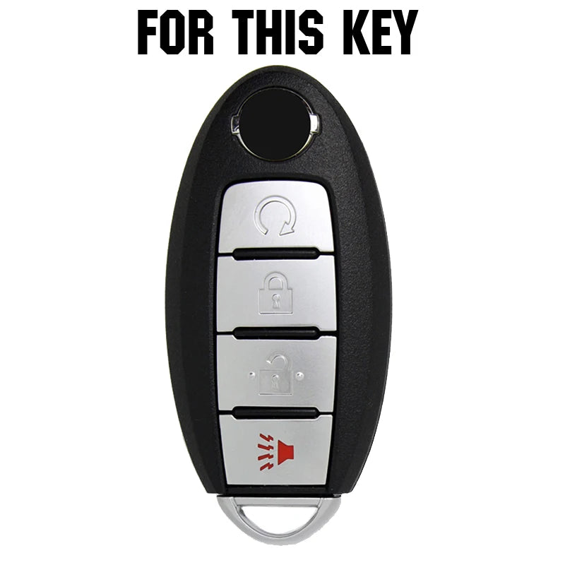 Silicone Car Key Case For Nissan Altima Maxima Murano Rogue Sentra Versa Titan Cover alternate view