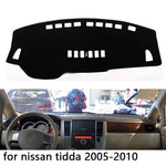 Car Dashboard Covers Mat Shade Cushion Pad Carpets Accessories For Nissan Tiida C11 2007- 2011 Right and Left Hand Drive