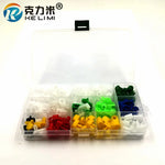 KE LI MI 160 Pieces Auto Universal Plastic Left Right Door Lock Rod Clip Side Fasteners Retainers Ca