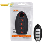 Silicone Car Key Case For Nissan Altima Maxima Murano Rogue Sentra Versa Titan Cover Keyless Remote