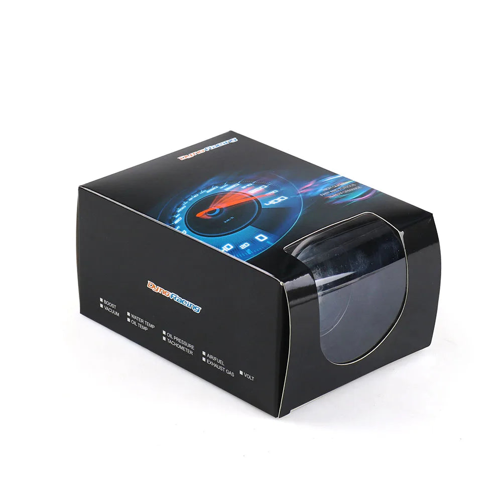 Dynoracing 52mm 20 LED Digital Car Gauge | Multipurpose 12V Auto Meter additional angle