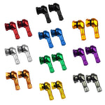 DSYCAR 2Pcs 90 Degree CNC Motorcycle Tire Valve Stems | Universal Leak-Proof Aluminum Va detail view