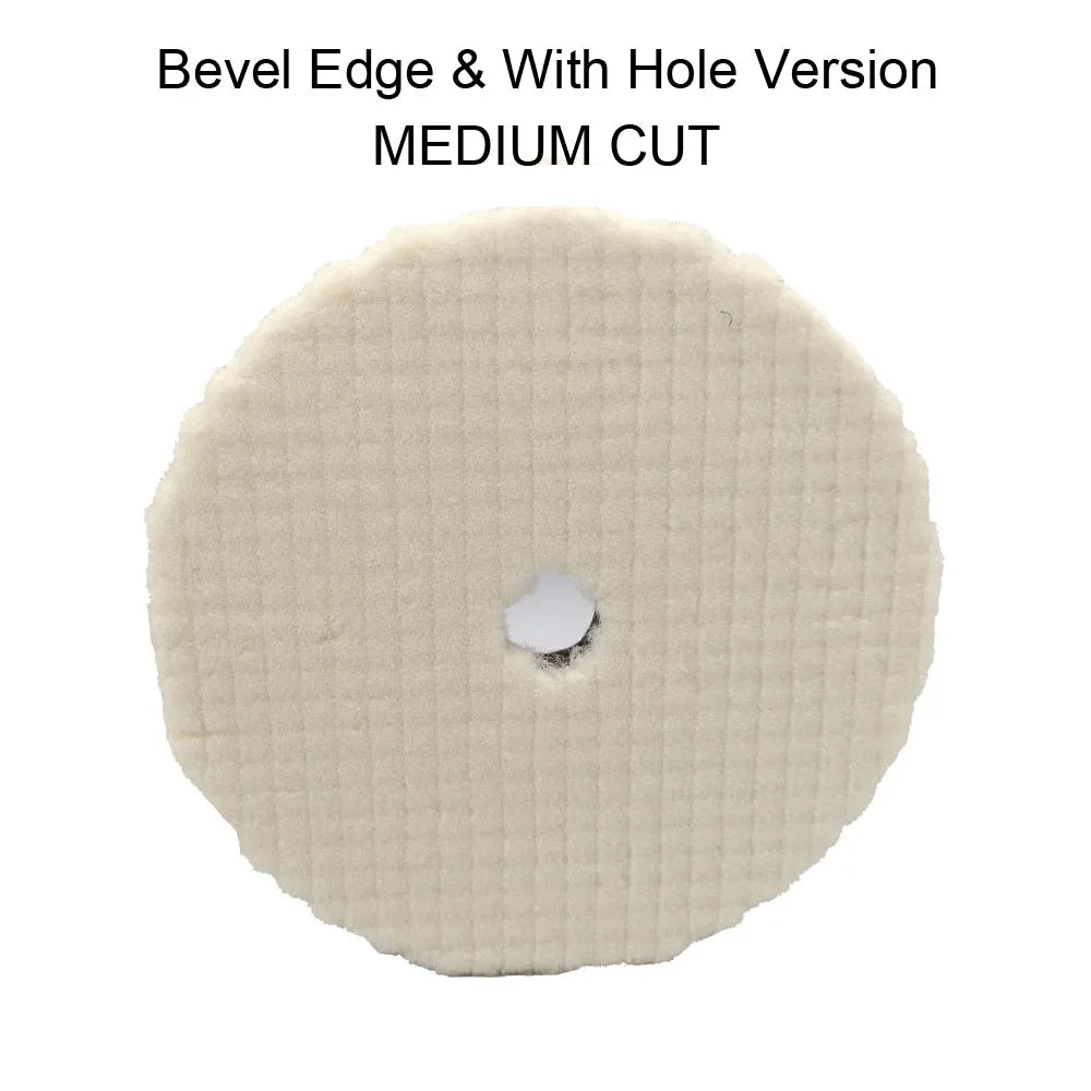 CDWTS 3/4/5/6 Inch Japan Wool Polish Pad for DA RO Car Polisher | Cutting Pad for Car alternate view