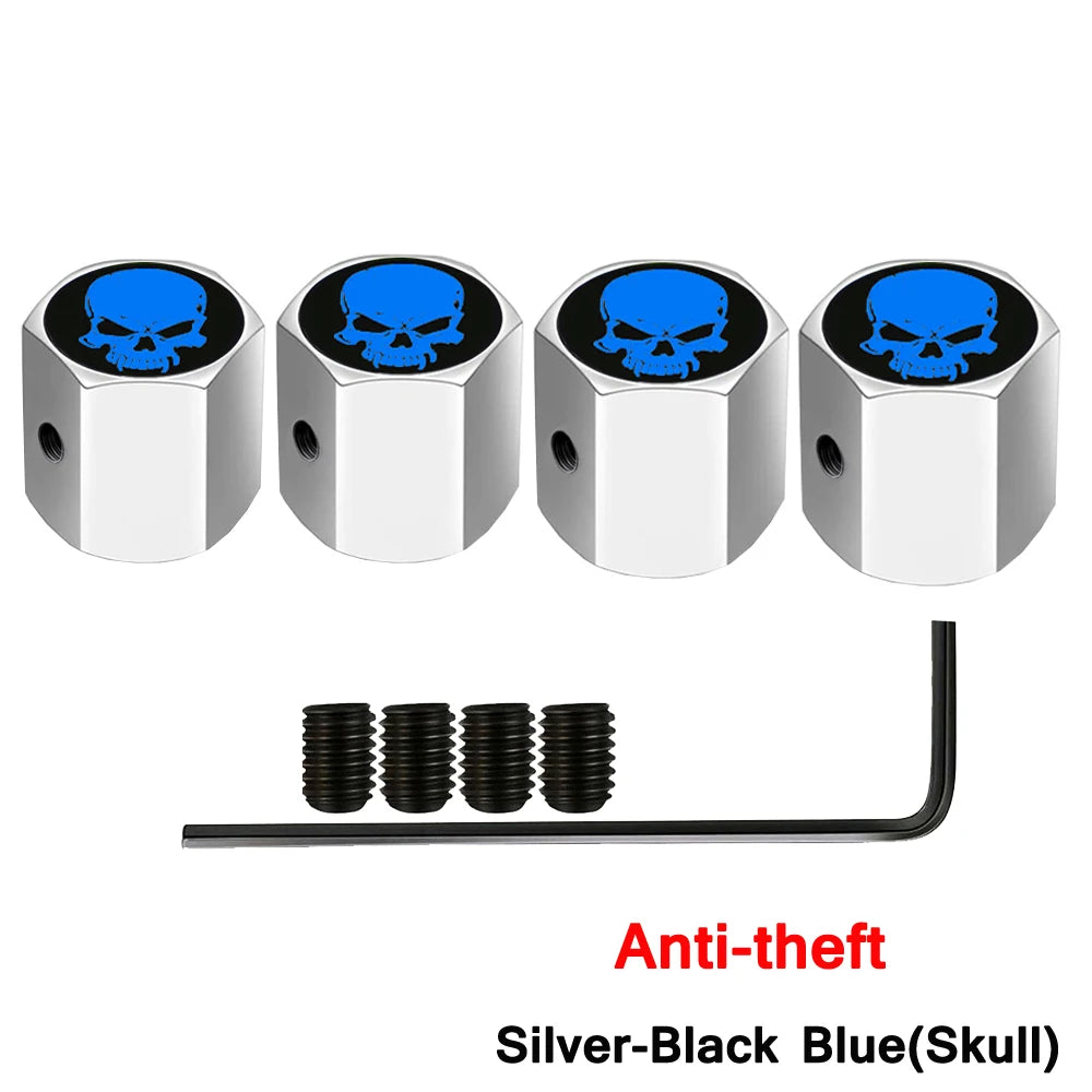 AUTCOAT Anti-theft Middle Finger Tire Valve Dust Caps | Universal Fit for Cars Trucks Mo detail view