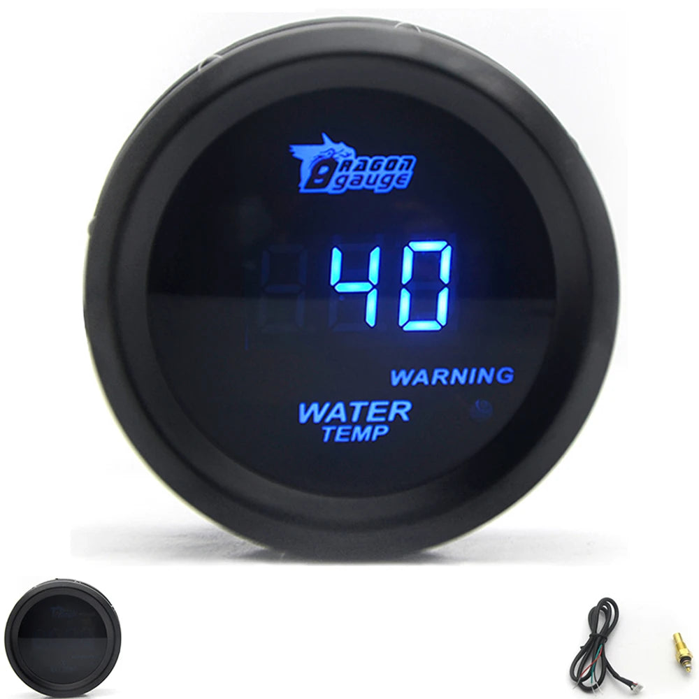 52mm Car Digital Gauge Set | Turbo Boost Water Temp Oil Pressure Voltmeter EGT Tachom lifestyle view