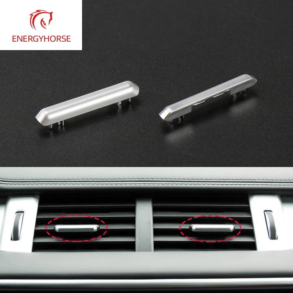 Chrome Plate Air Conditioning Vent Toggle Piece Outlet Card Pad Clip Wind Direction Adjustment Plectrum For Range Rover Evoque