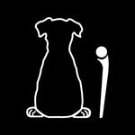 Funny Puppy Dog Decal for Car Rear Windshield Wiper | Die-Cut Vinyl Sticker lifestyle view