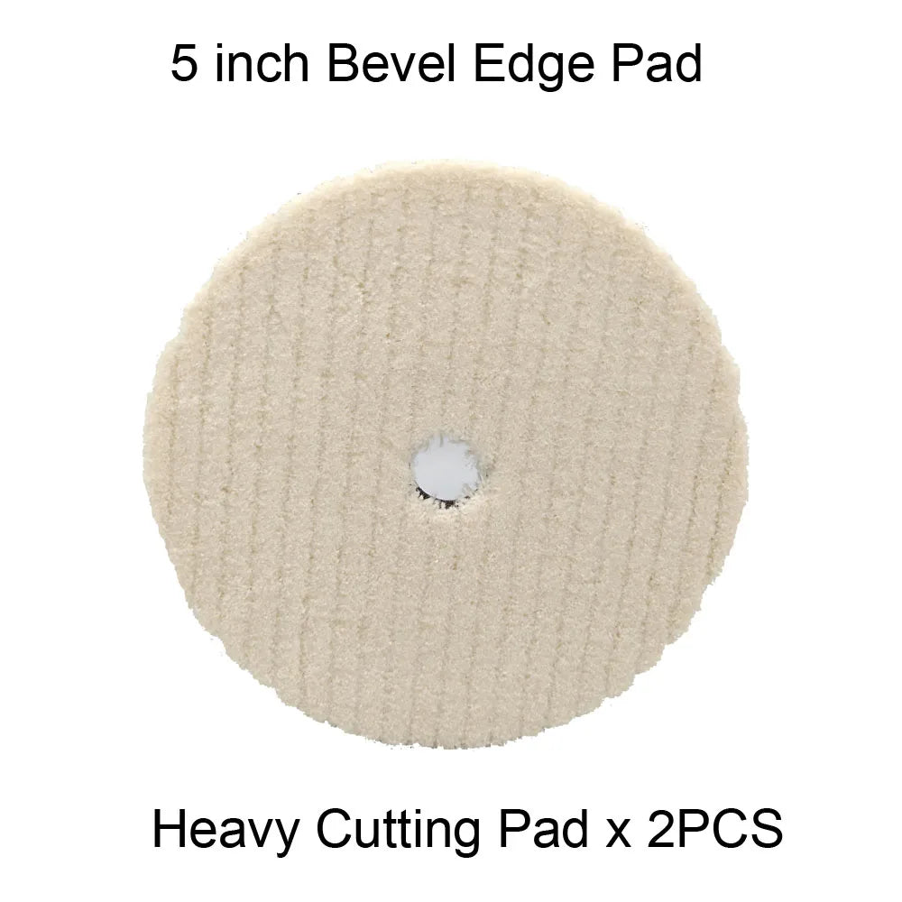 HUTU 5 Inch Wool Polishing Pad | Car Body Polishing Wool Wheel for Polisher alternate view
