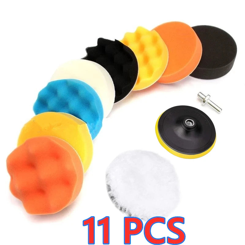 Car Polishing Sponge Pads Kit Foam Pad Buffer Kit Polishing Machine Wax Pads for Auto lifestyle view