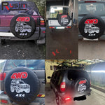 Auto Car Spare Wheel Cover | PVC Tire Protector for 14 15 16 Inch SUV additional angle