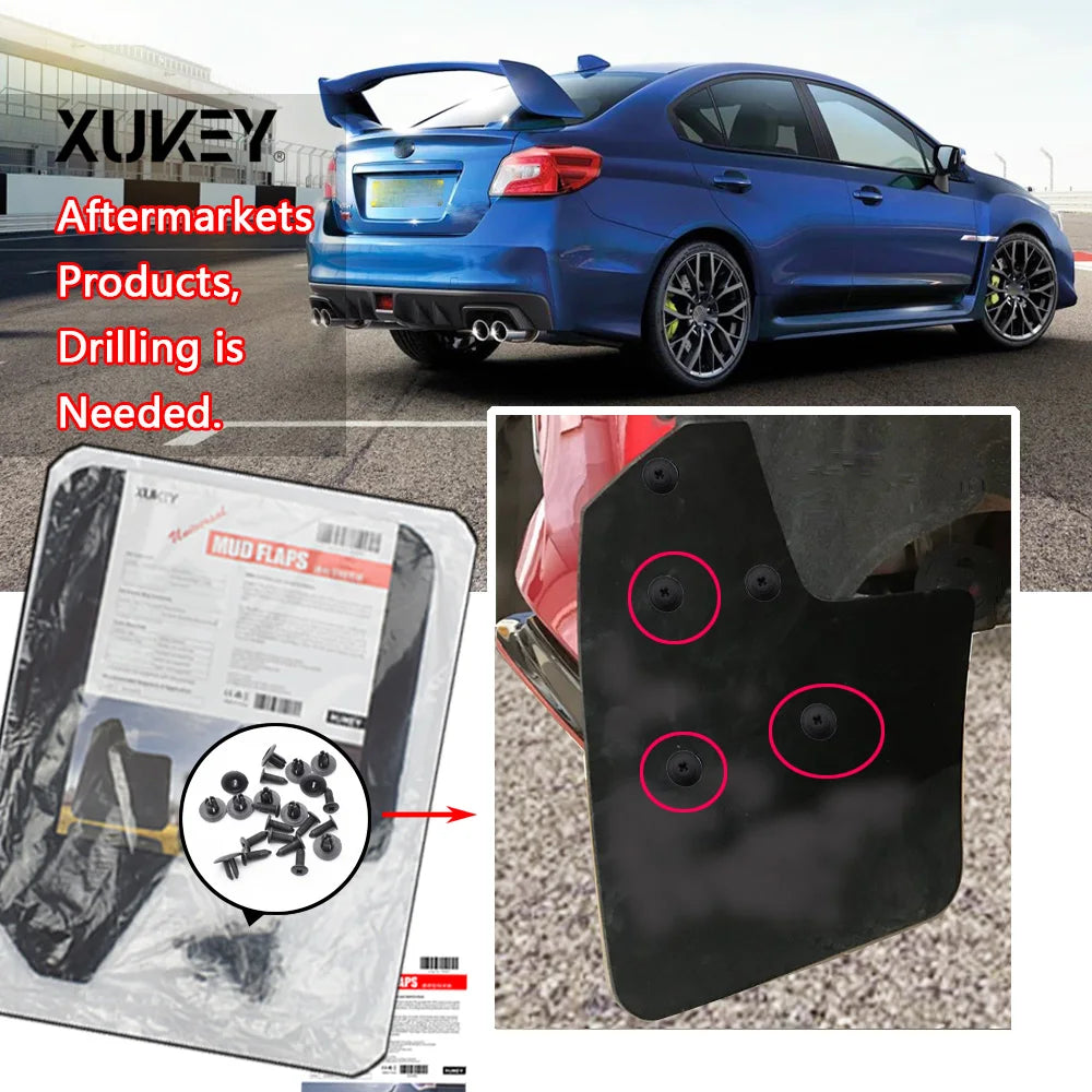 Universal Mud Flaps Splash Guards | Car SUV Pickup Truck Protection Set additional angle