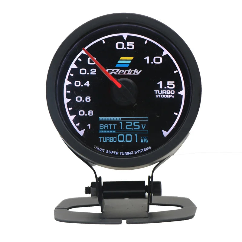 62mm 7-Color LCD Digital Gauge | Multi-Function Turbo Boost Oil Pressure Water Temp R alternate view