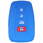 Suitable for Toyota Rav4 Corolla Camry Highlander Prius Car Key Case Silicone Key Fob Cover Remote Control Alarm Key Protector