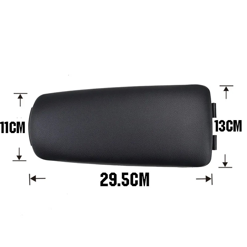 PU Leather Car Armrest Latch Lid Cover For Seat Exeo Center Console Storage Box Pad Shell Arm Rest Cap Auto Interior Accessories