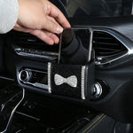 Crystal Leather Car Air Outlet Storage Bag detail view