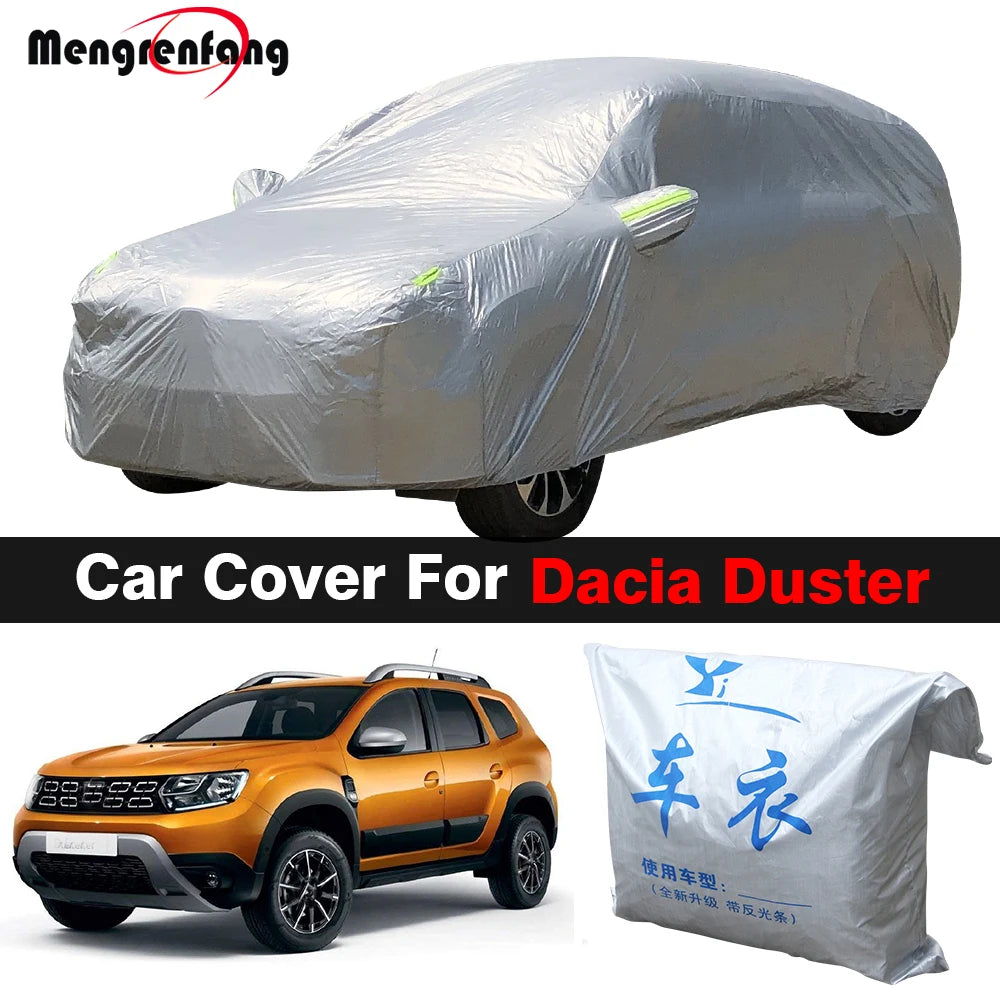 Car Cover For Dacia Duster 2010-2026 | Outdoor Sun Shade Anti-UV Rain Snow Fog Resistant Dust Proof