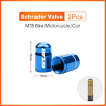 2pcs GUB Aluminum CNC Bicycle Tire Valve Cap MTB Road Bike Tube Tyre Gas Nozzle Cov additional angle