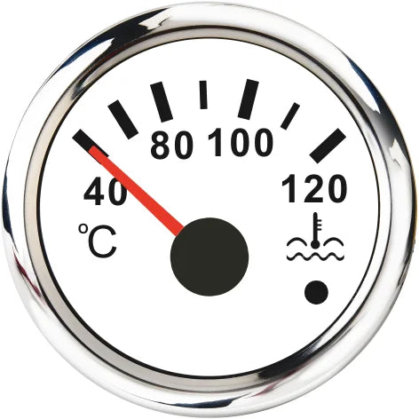 52mm 2 Inch Marine Boat Gauge Set | Oil Pressure Water Level Fuel Temperature Voltmete close-up view