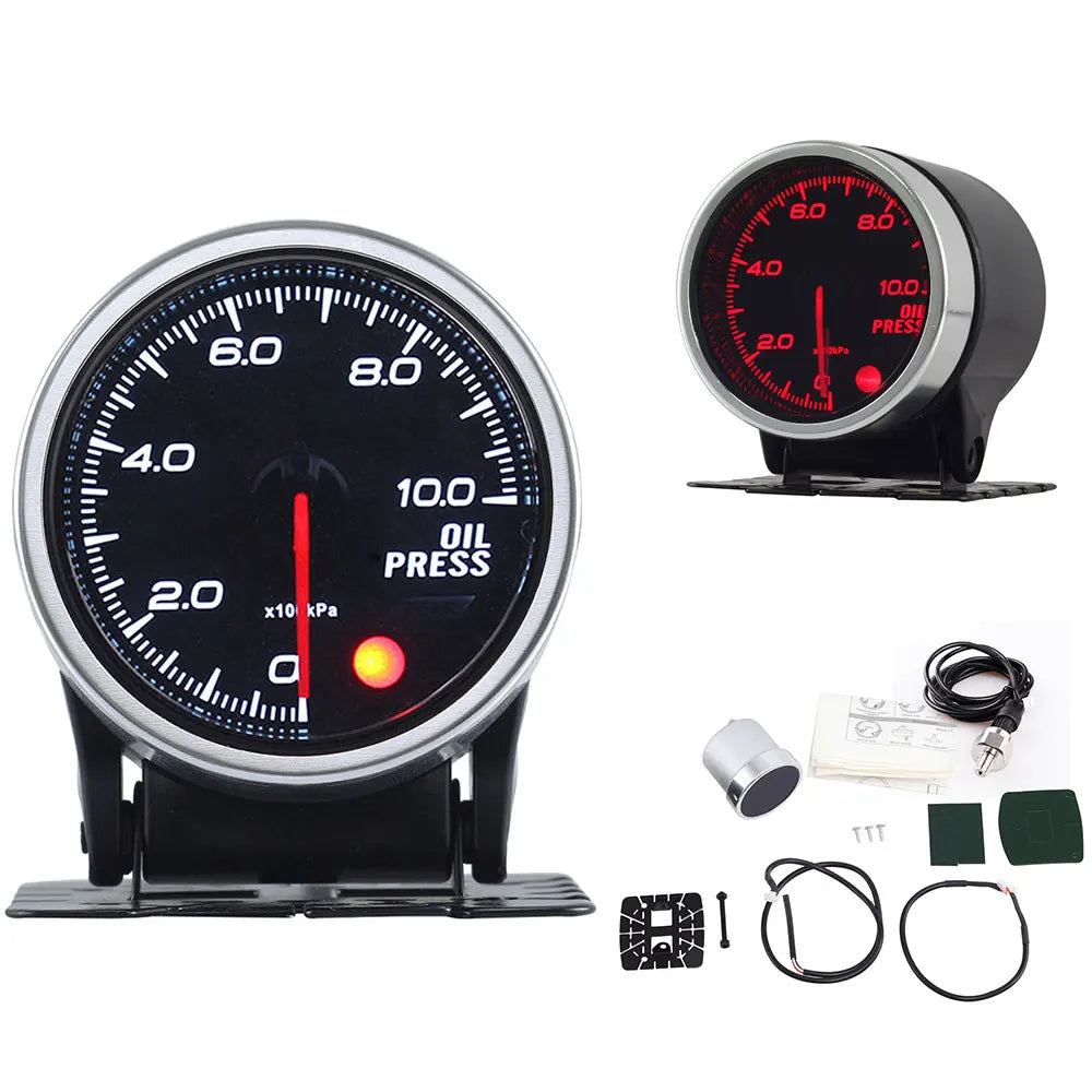 52mm Auto Gauge Meter Set with Electronic Sensors | 7 Color LED alternate view